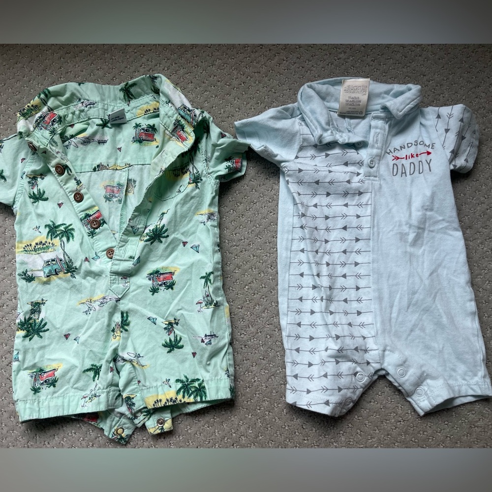 Baby Romper Set Old Navy and First Impressions 0-3m